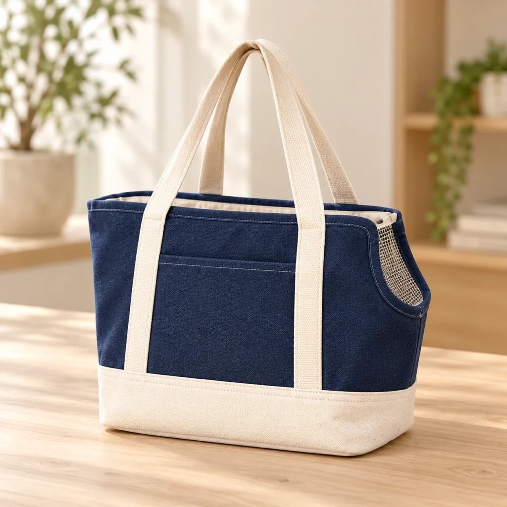 Canvas Pet Carrier Tote Bag 45 × 17 × 33 cm (17.72 × 6.69 × 12.99 in) AP250531