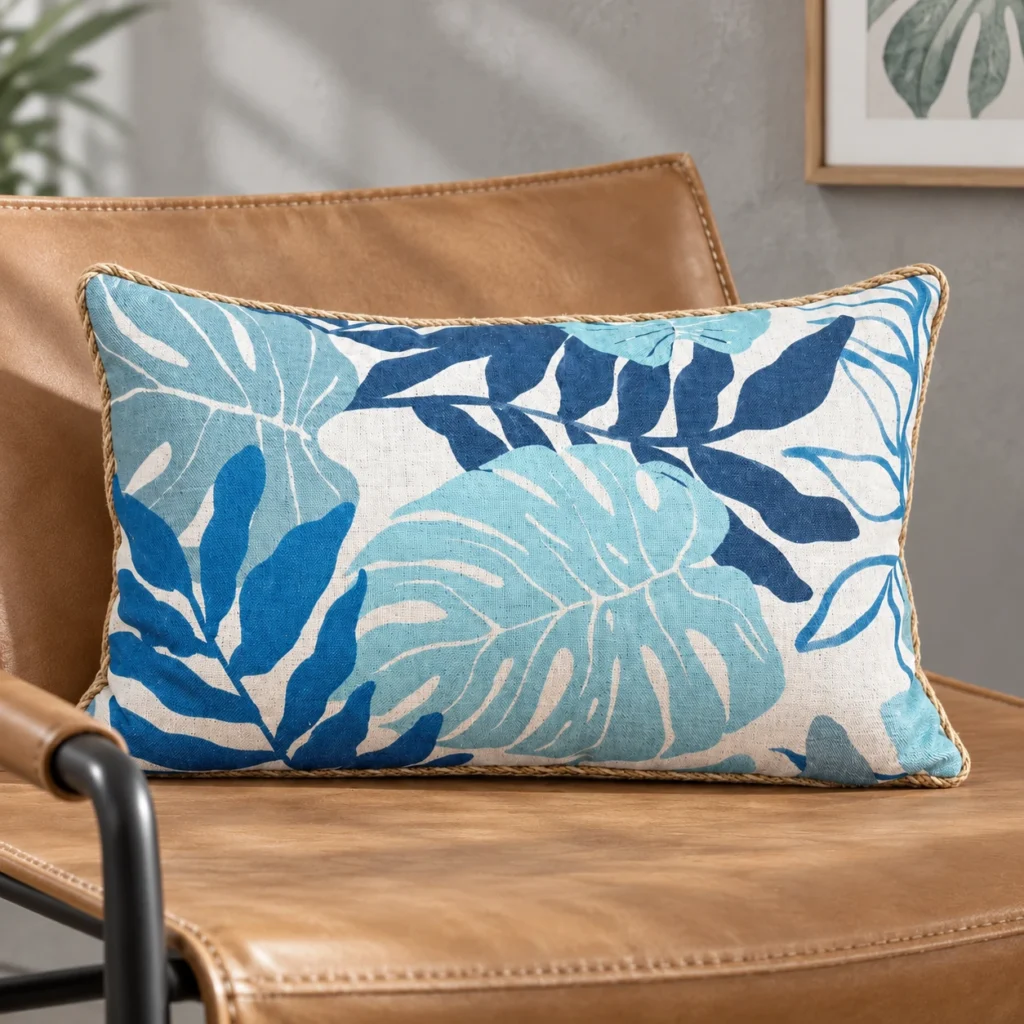 Printed Linen-Look Cushion 30 × 50 cm (11.81 × 19.69 in) AP260112