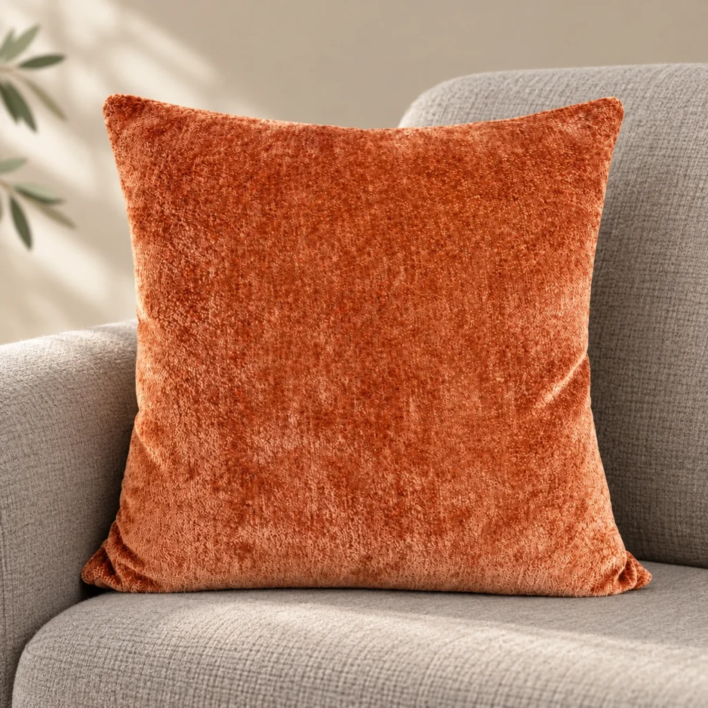Solid Velvet Cushion 45 × 45 cm (17.72 × 17.72 in) AP260168A