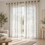 Sheer Grommet Curtain Panel AP260237B – image 2