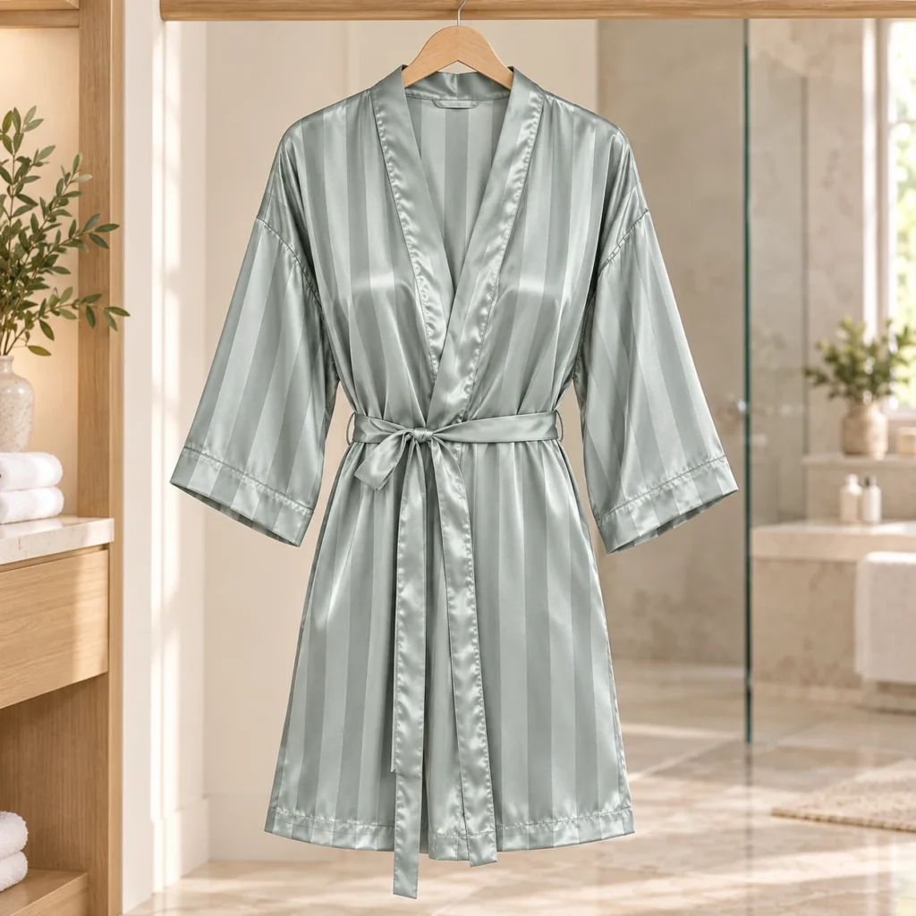 Satin Bathrobe Length 95 cm (37.4 in) AP260947