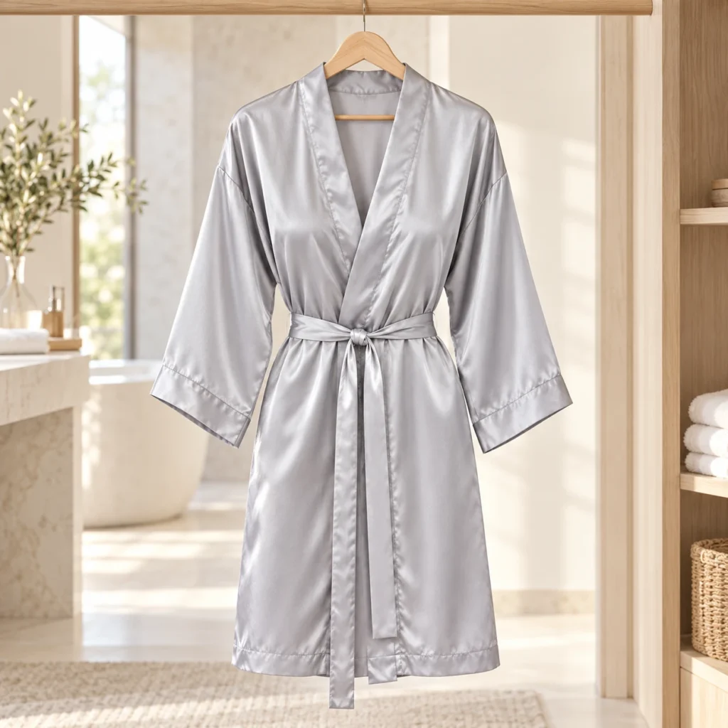 Satin Bathrobe Length 95 cm (37.4 in) AP260949