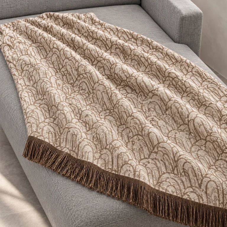 Jacquard Fringe Throw AP260974