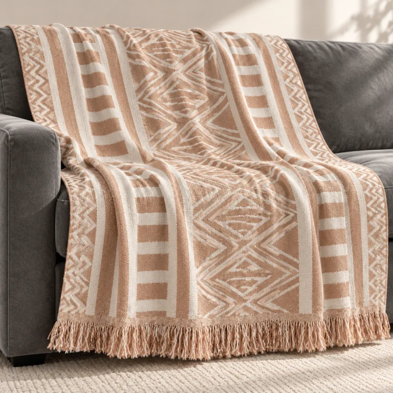 Jacquard Fringe Throw AP260992A