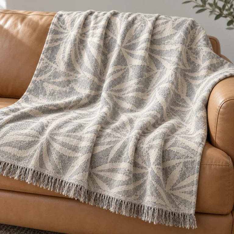Jacquard Fringe Throw AP260993A