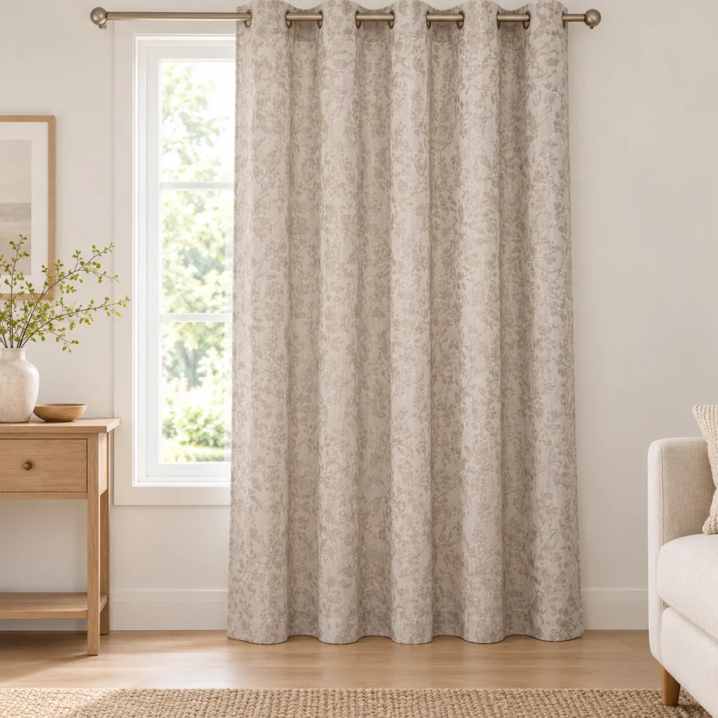Jacquard Grommet Curtain Panel 140 × 240 cm (55.12 × 94.49 in) AP261008B