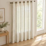 Linen Jacquard Grommet Curtain AP261010B – image 3