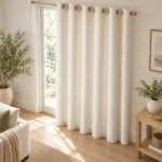 Linen Jacquard Grommet Curtain AP261011 – image 3