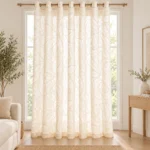 Linen Jacquard Grommet Curtain AP261012 – image 1