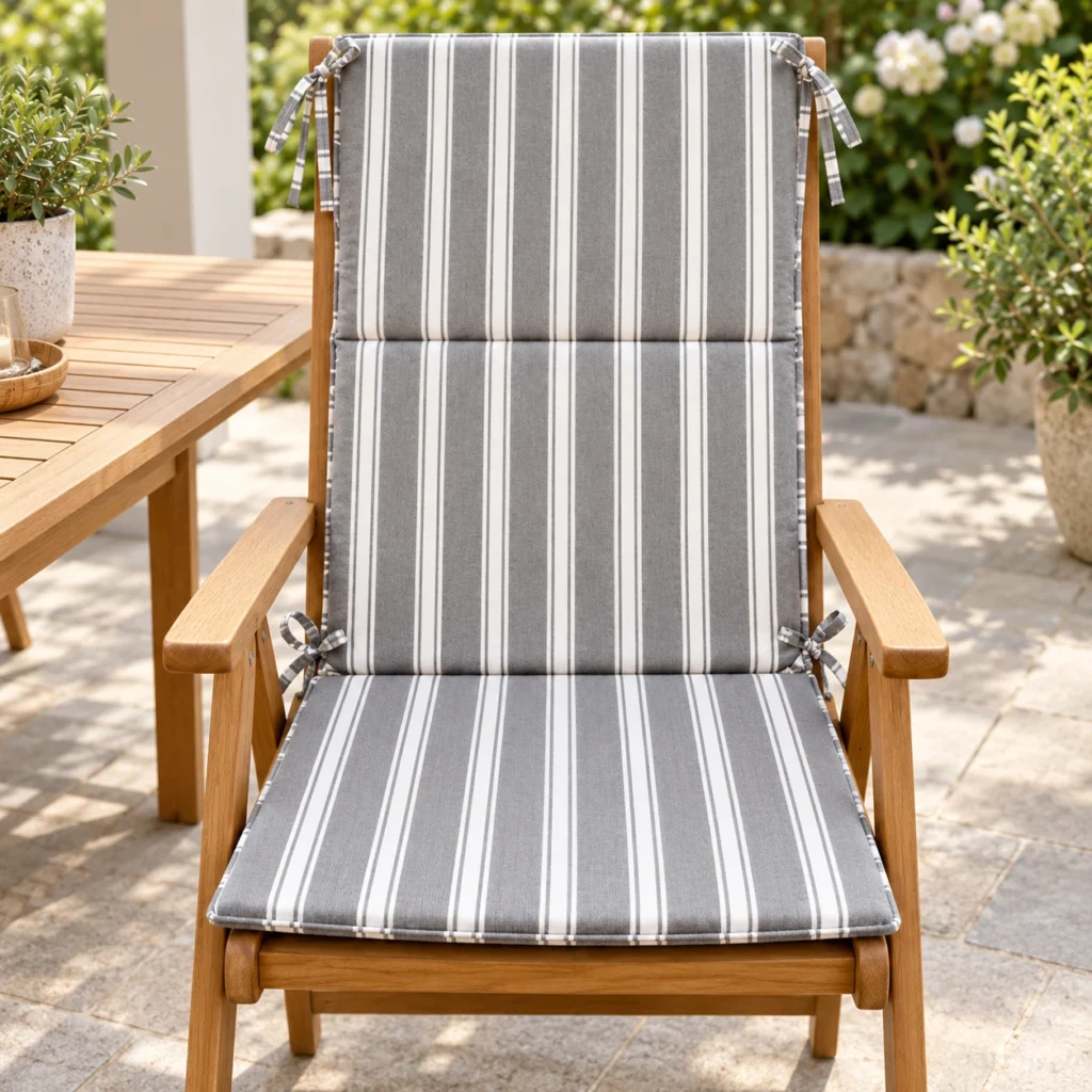 Jacquard High-Back Chair Cushion 110 × 50 × 2 cm (43.31 × 19.69 × 0.79 in) AP261028