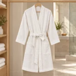 Linen-Blend Bathrobe AP261034B – image 1