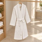 Linen-Blend Bathrobe AP261034B – image 3